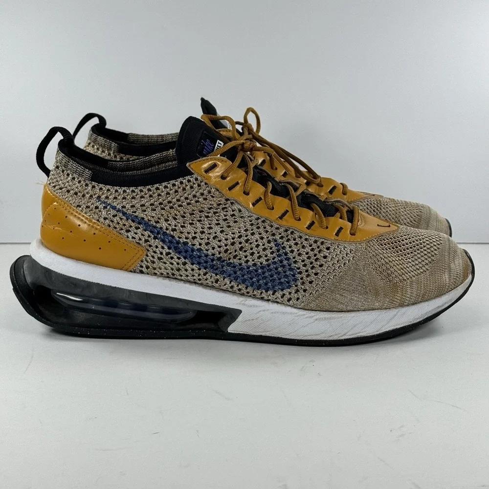 Nike Air Flyknit Racer Elemental Gold Running Shoes FD2764-700 Men's Size 11.5‎
